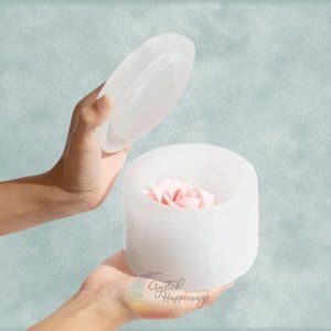 Selenite Canister Jar with Lid